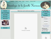 Tablet Screenshot of genealogie-kervarrec.fr